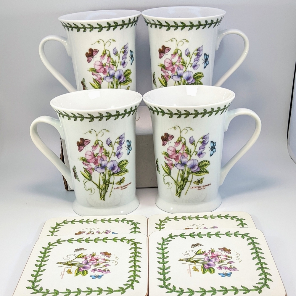 Pimpernel Coffee Mugs Matching Coaster 2 Sets